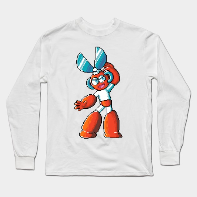 Pixelart Cutman Long Sleeve T-Shirt by maverickmichi